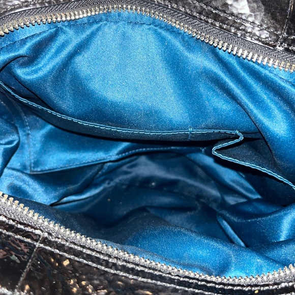 Coach Maggie Madison Black Diagonal Pleated Hobo - Picture 4 of 6